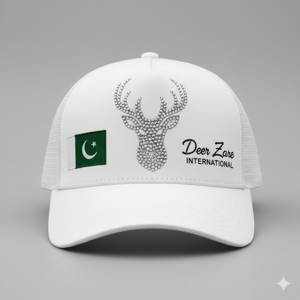 Classic Trucker Hat - Embroidered Stag Design Classic Trucker Hat - Embroidered Stag Design