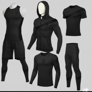 stealth black athletic apparel