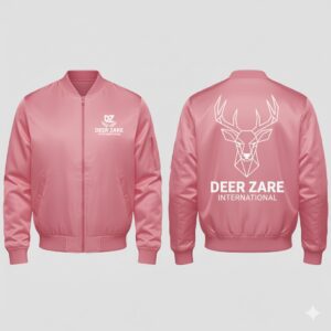 Geometric Stag Bomber Jacket