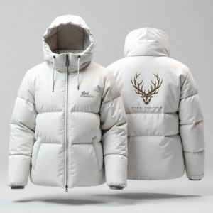 freepik create a premium white puff jacket with front and 44829