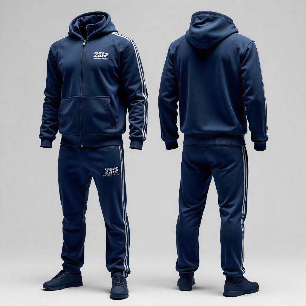 Dazzling Tracksuit - Rhinestone Embellished Stag & Flame Design Dazzling Tracksuit - Rhinestone Embellished Stag & Flame Design