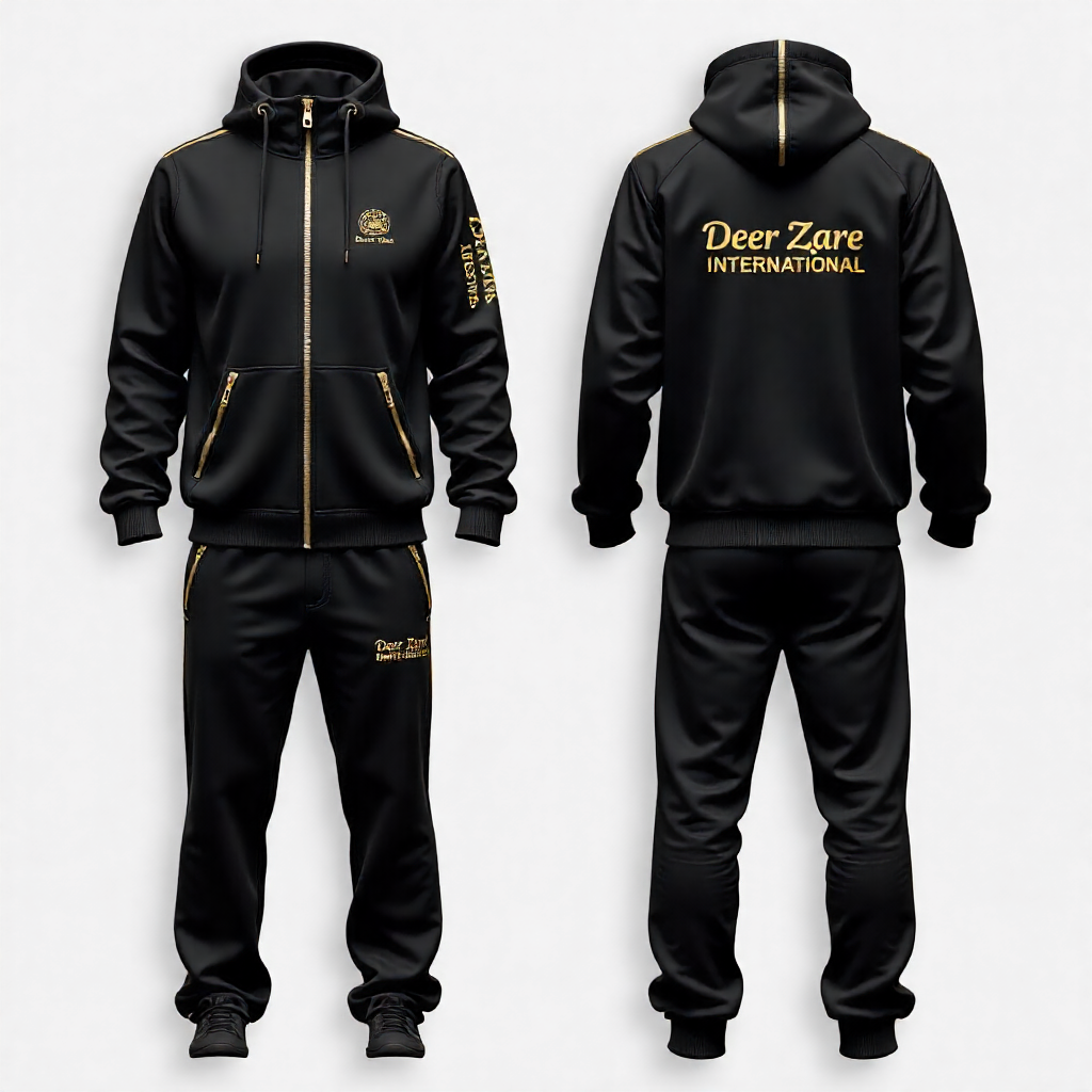 dazzling tracksuit rhinestone embellished stag & flame design dazzling tracksuit rhinestone embellished stag & flame design